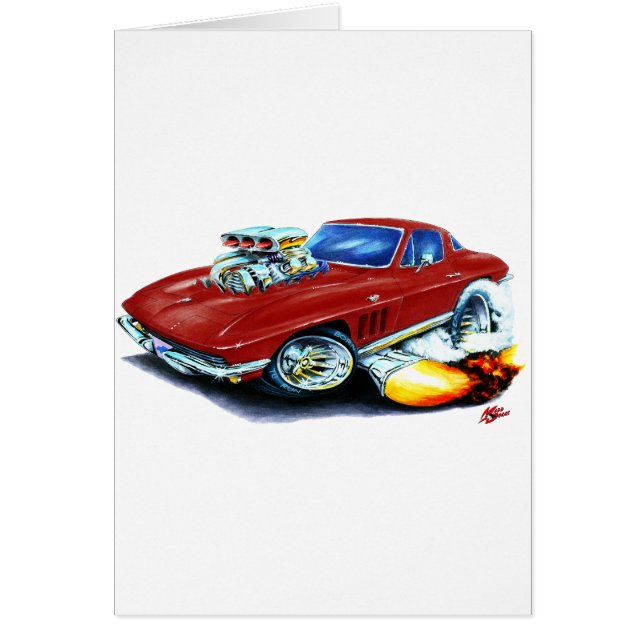 1965 Corvette Maroon Car (Front)