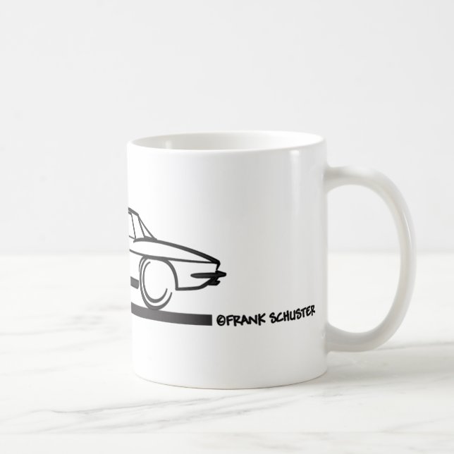 1965 Corvette Stingray Hardtop BLK Coffee Mug (Right)