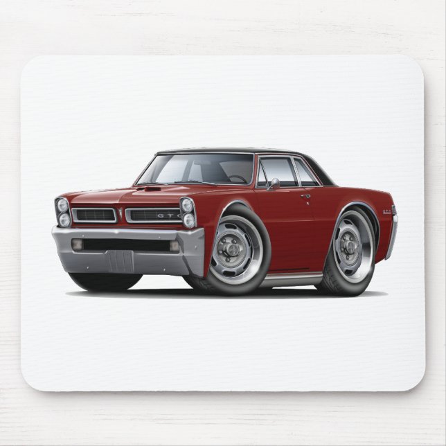 1965 GTO Maroon-Black Top Mouse Pad (Front)