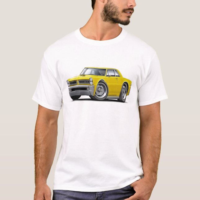 1965 GTO Yellow Car T-Shirt (Front)