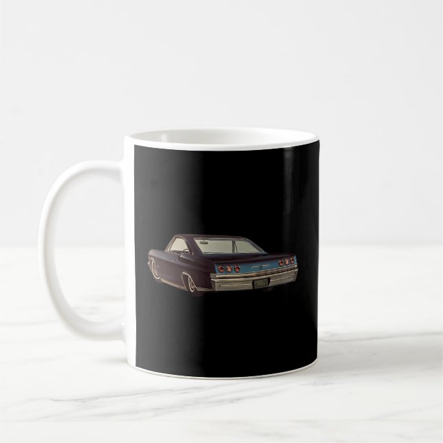 1965 Impala Low Rider Kustom Lead Sled Custom Hot  Coffee Mug (Left)