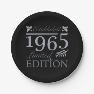 1965 Limited Edition 60th Birthday Paper Plate