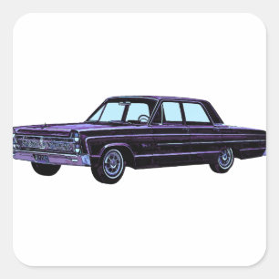 1965 Plymouth Fury I Square Sticker