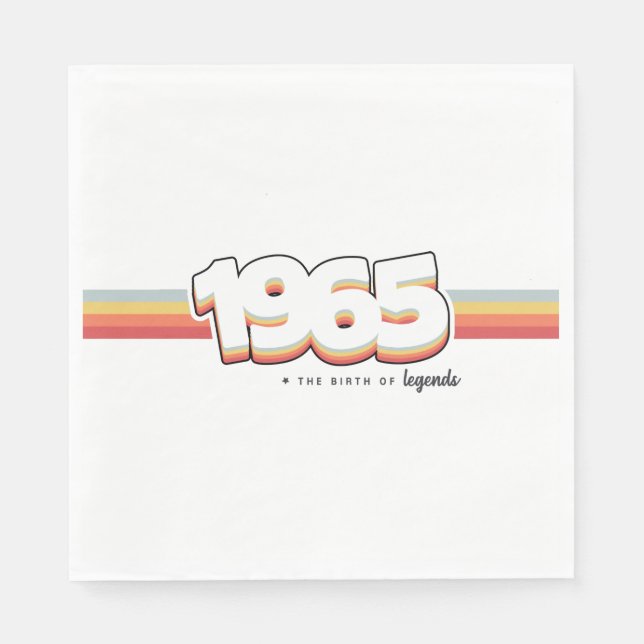 1965 The birth of legends Napkin (Front)