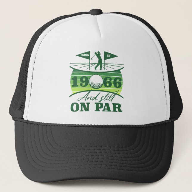 1966 60th Birthday Golf Lovers Trucker Hat (Front)
