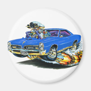 1966-67 GTO Blue Car Magnet