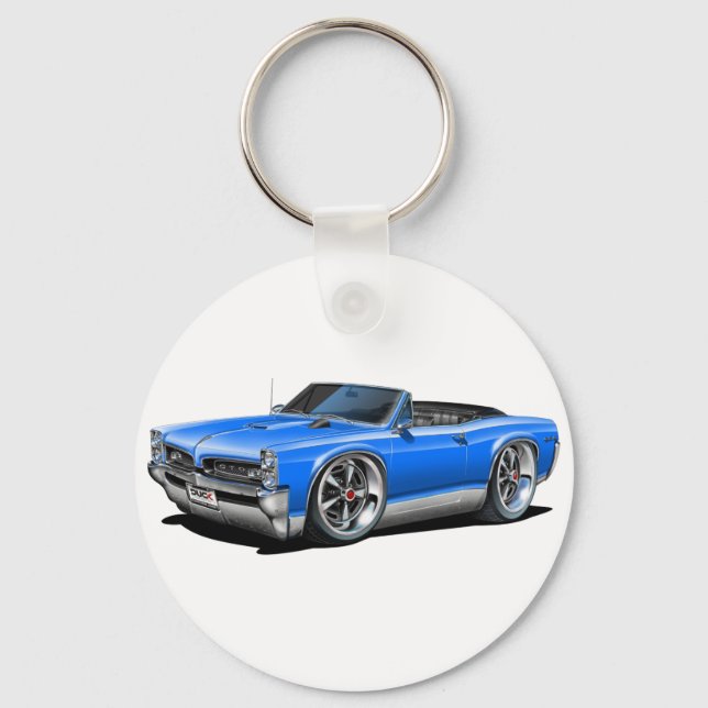 1966/67 GTO Blue Convertible Key Ring (Front)