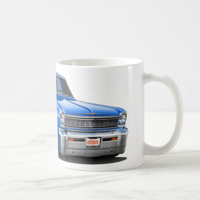 1966-67 Nova Blue Car Coffee Mug (Right)