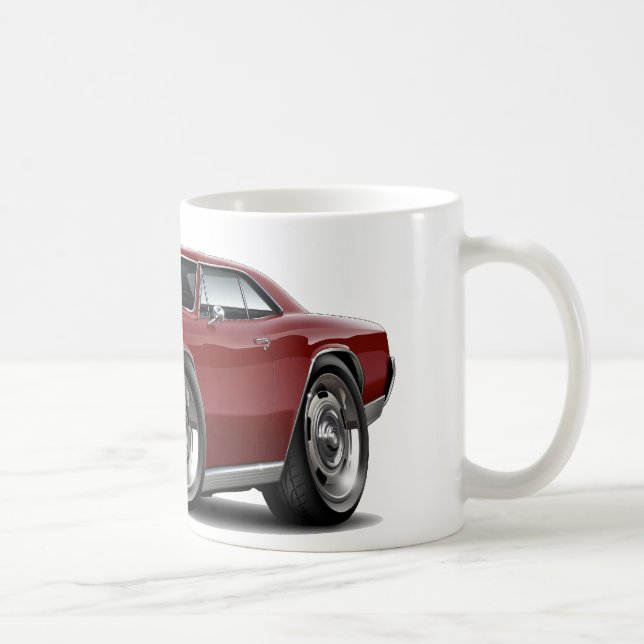 1966 Chevelle Maroon Car Coffee Mug (Right)