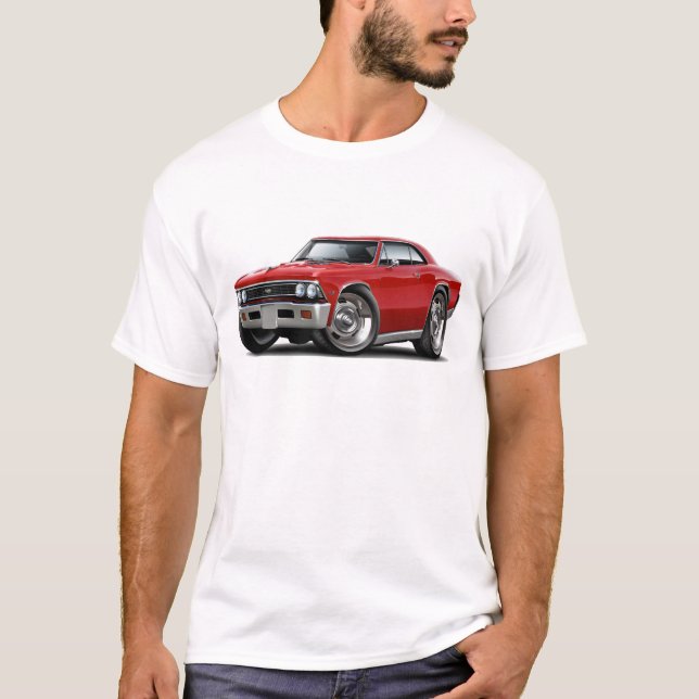 1966 Chevelle Red Car T-Shirt (Front)
