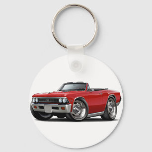 1966 Chevelle Red Convertible Key Ring
