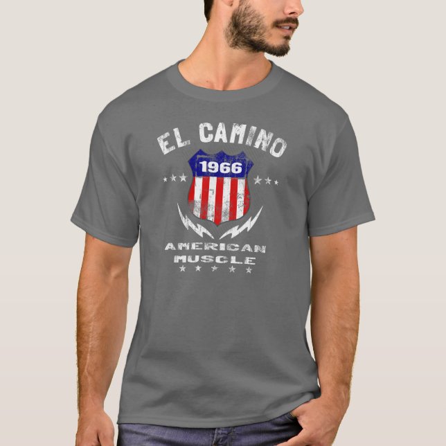 1966 El Camino American Muscle v3 T-Shirt (Front)