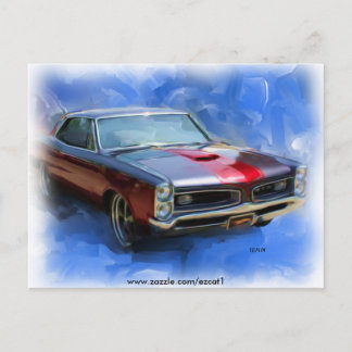 1966 GTO POSTCARD