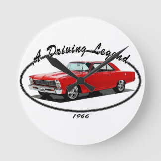 1966_nova_red round clock