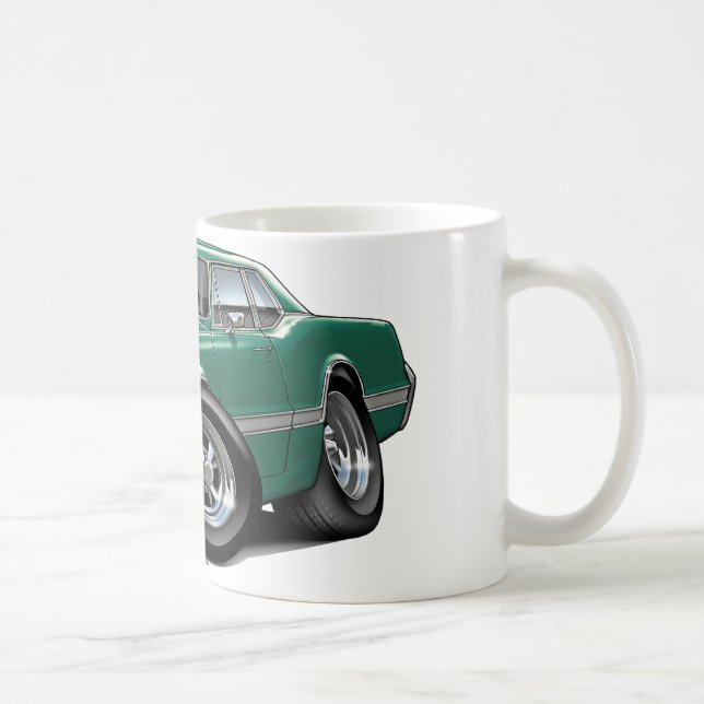 1966 Olds Cutlass Teal Car Coffee Mug (Right)