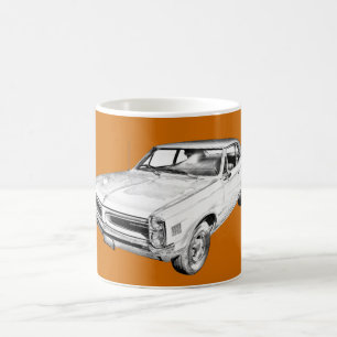1966 Pontiac Lemans Car Illustration Coffee Mug