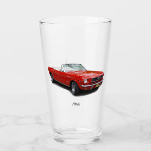 1966 red convertible glass
