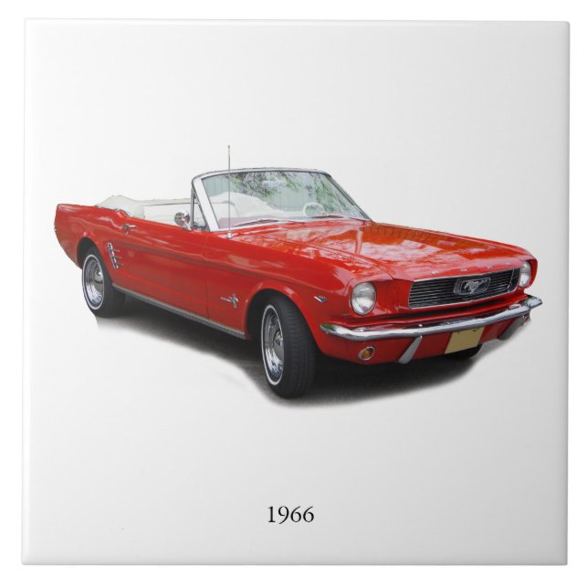 1966 red convertible tile (Front)
