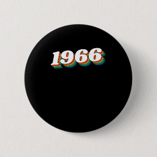 1966 Retro Label  6 Cm Round Badge