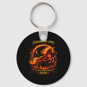 1966 Year of The Fire Horse 60th Birthday Chinese Key Ring