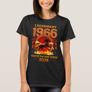 1966 Year Of The Fire Horse 60th Birthday Chinese  T-Shirt