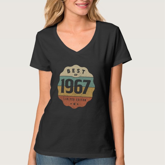 1967 57th Birthday Gifts 57 Year Old Men Women T-Shirt (Front)