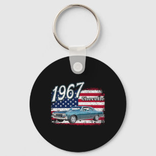 1967 67 Gtx 4th Of July American Key Ring