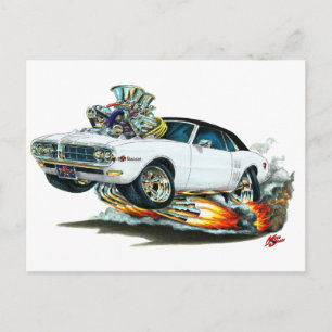 1967-68 Firebird White-Black Top Postcard