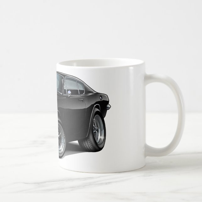 1967-69 Barracuda Black Car Coffee Mug (Right)