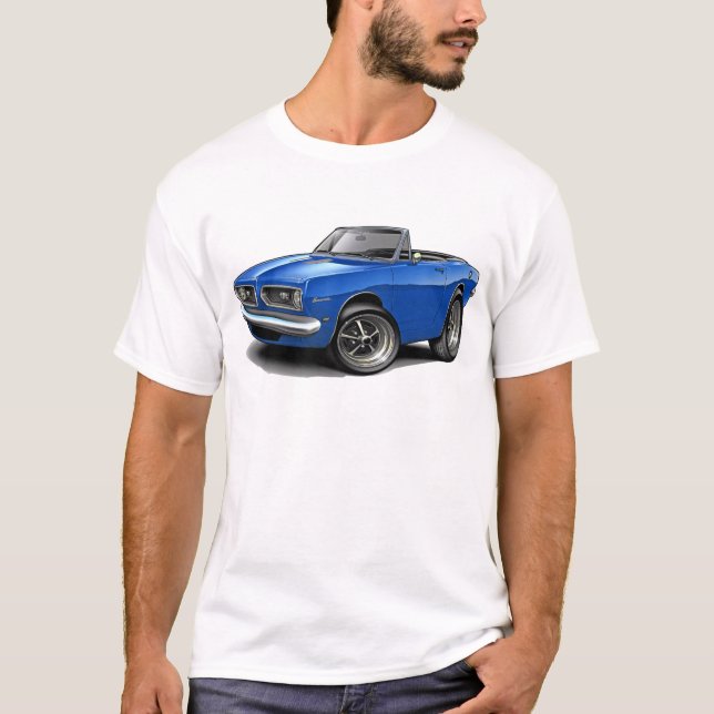 1967-69 Barracuda Blue Convertible T-Shirt (Front)