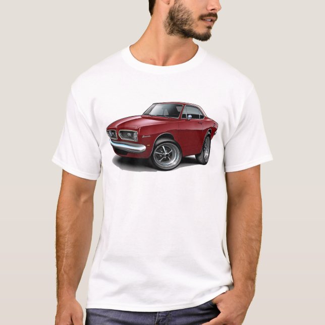 1967-69 Barracuda Maroon Coupe T-Shirt (Front)