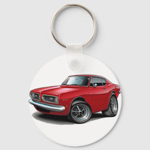 1967-69 Barracuda Red Car Key Ring