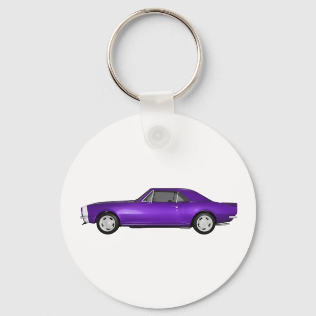 1967 Camaro SS: Purple Finish: 3D Model: Key Ring (Front)