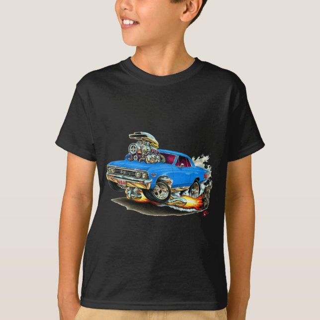 1967 Chevelle Blue Car T-Shirt (Front)