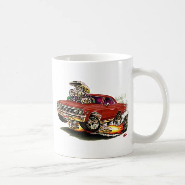 1967 Chevelle Maroon Car Coffee Mug (Right)