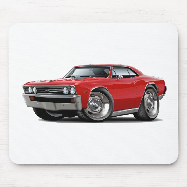 1967 Chevelle Red Car Mouse Pad (Front)