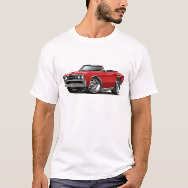 1967 Chevelle Red Convertible T-Shirt (Front)
