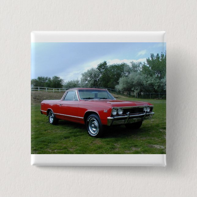 1967 Chevrolet Chevelle El Camino 15 Cm Square Badge (Front)