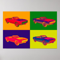 1967 Chevy Camaro RS Convertible Pop Art