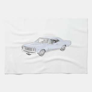 1967 Chevy Chevelle Tea Towel