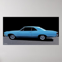 1967 CHEVY MALIBU POSTER