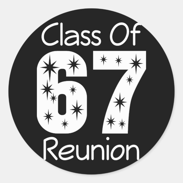 1967 Class Reunion Stickers (Front)