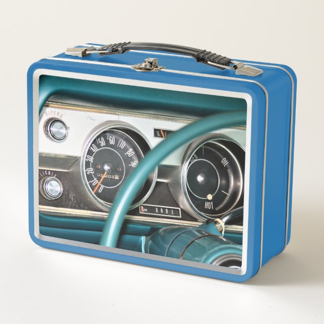 1967 Classic Car Dashboard Metal Lunch Box (Front)