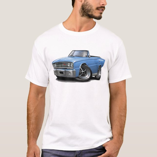 1967 Coronet RT Lt Blue Convertible T-Shirt (Front)