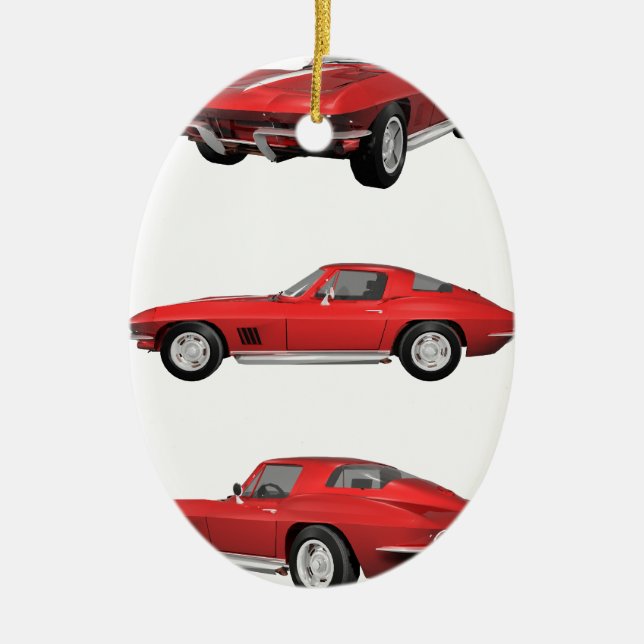1967 Corvette C2 Ceramic Tree Decoration (Front)