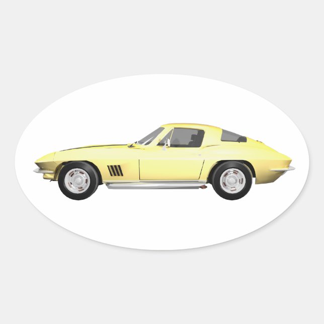 1967 Corvette: Oval Sticker (Front)