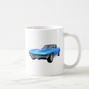 1967 Corvette Sports Car: Blue Finish: Coffee Mug