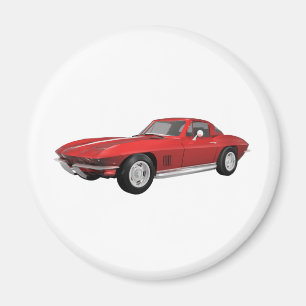 1967 Corvette: Sports Car: Red Finish: Magnet