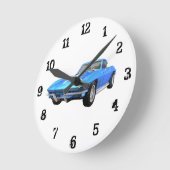 1967 Corvette: Wall Clock (Angle)