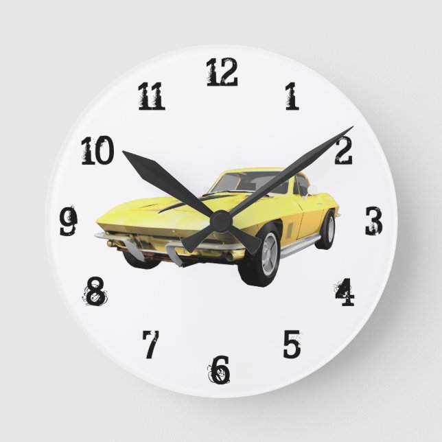 1967 Corvette: Wall Clock (Front)